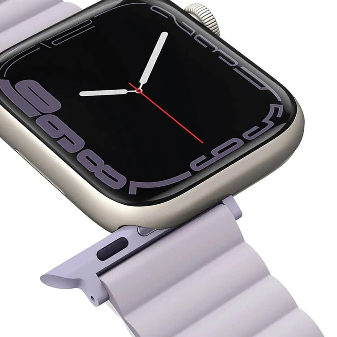 Ремешок Uniq Revix reversible Magnetic для Apple Watch 44 45 49 Lilac White, Фиолетовый — фото 5