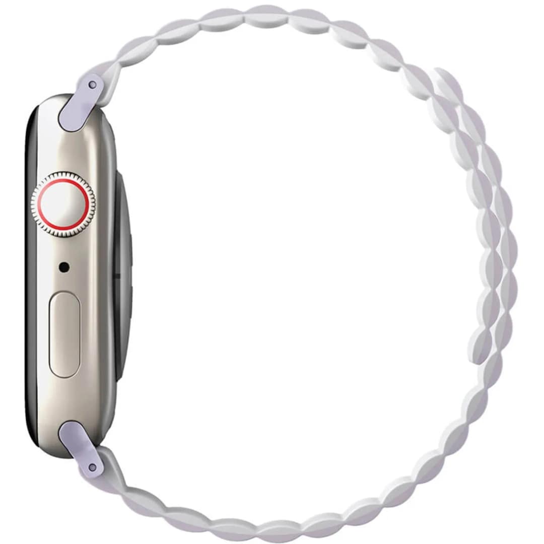 Ремешок Uniq Revix reversible Magnetic для Apple Watch 44 45 49 Lilac White, Фиолетовый — фото 6