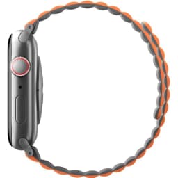 Ремешок Uniq Revix reversible Magnetic для Apple Watch 44 45 49 Grey Orange, Оранжевый — фото 3