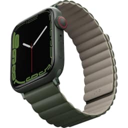 Ремешок Uniq Revix reversible Magnetic для Apple Watch 44 45 49 Green Taupe, Зеленый — фото 2