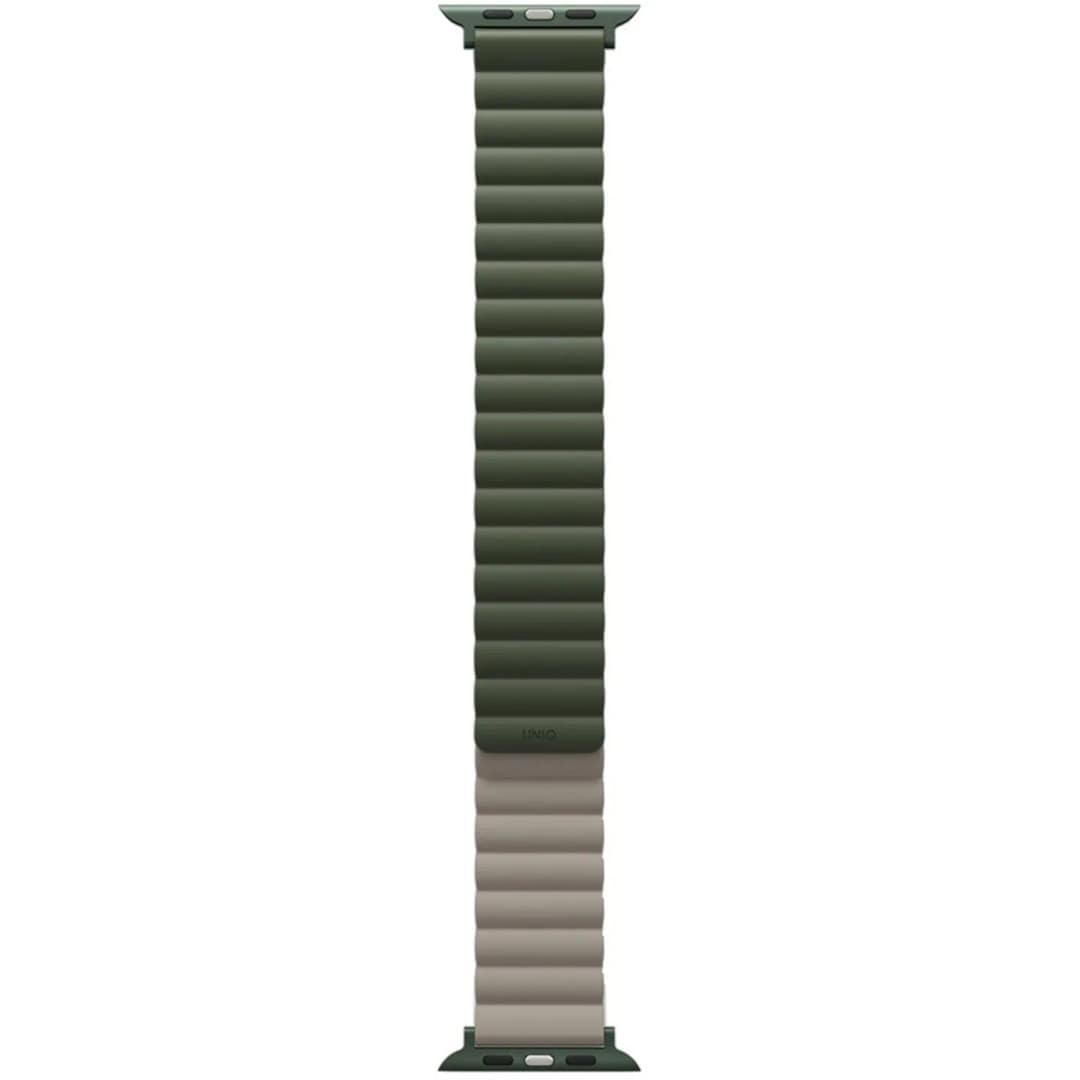 Ремешок Uniq Revix reversible Magnetic для Apple Watch 44 45 49 Green Taupe, Зеленый — фото 4