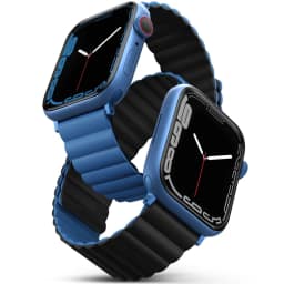 Ремешок Uniq Revix reversible Magnetic для Apple Watch 44 45 49 Blue Black, Синий — фото 1