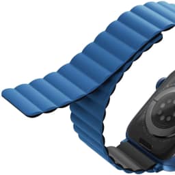 Ремешок Uniq Revix reversible Magnetic для Apple Watch 44 45 49 Blue Black, Синий — фото 5