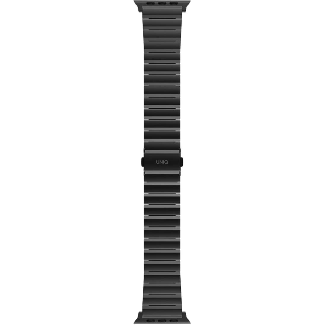 Ремешок Uniq Strova Strap Link Steel для Apple Watch 44 45 49 Gray, Черный — фото 2