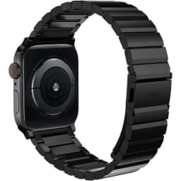 Ремешок Uniq Strova Strap Link Steel для Apple Watch 44 45 49 Gray, Черный — фото 3