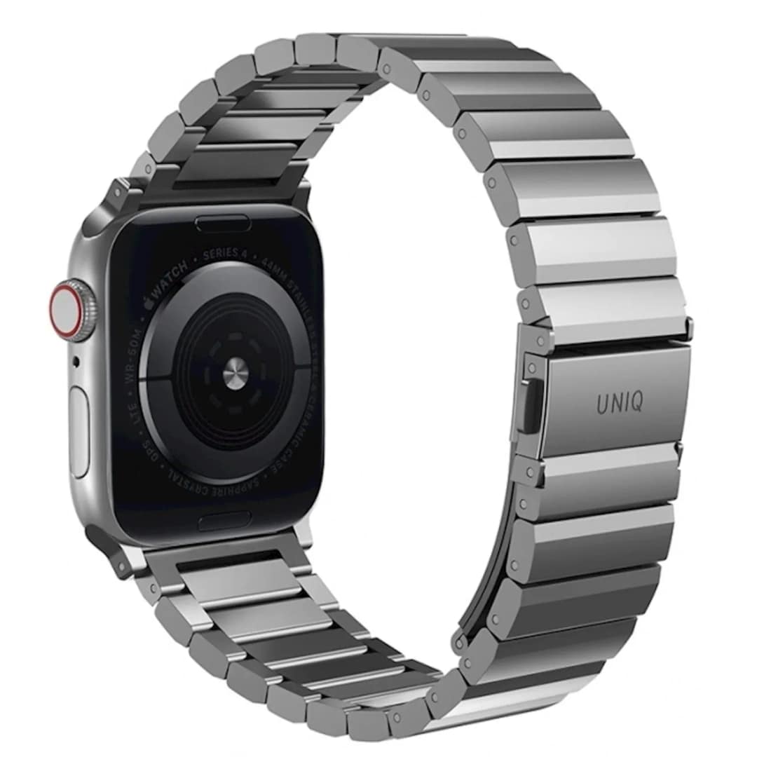 Ремешок Uniq Strova Strap Link Steel для Apple Watch 44 45 49 Silver, Серебристый — фото 3