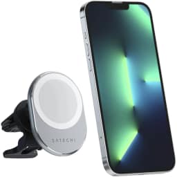 Автомобильный держатель Satechi Magnetic Wireless Car Charger Space Gray, Серый — фото 2