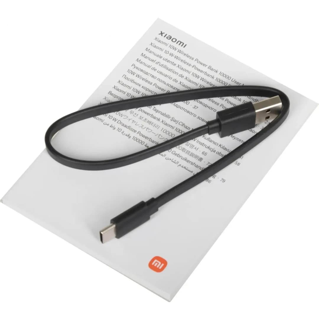 Внешний аккумулятор Xiaomi 10W Wireless Power Bank 10000 Black, Черный — фото 7