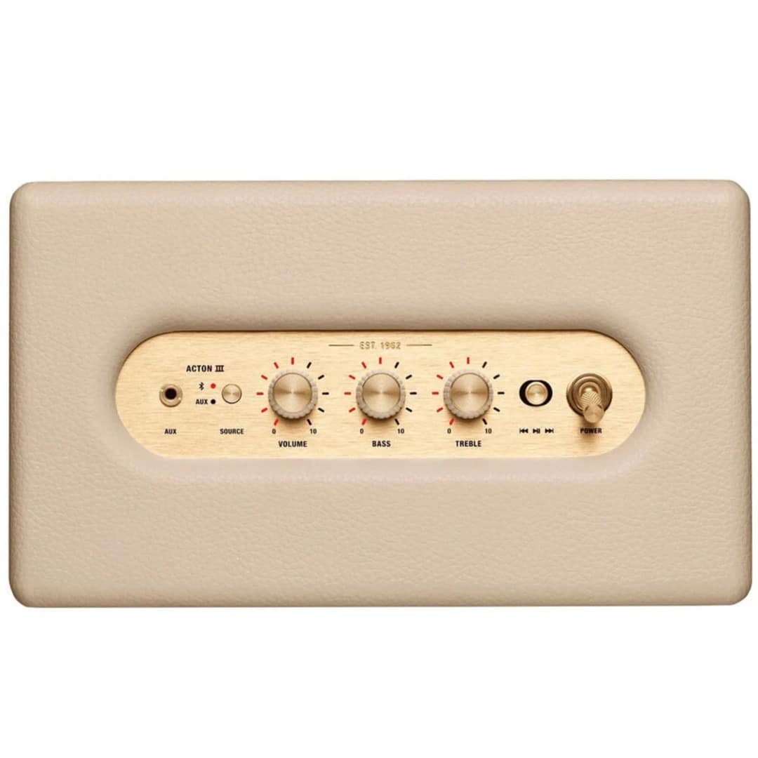 Портативная акустика Marshall Acton III Cream, Бежевый — фото 2