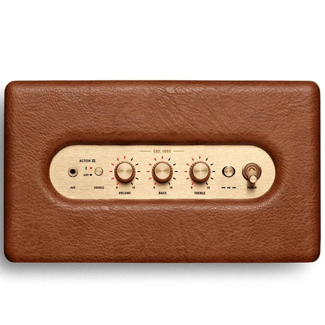 Портативная акустика Marshall Acton III Brown, Коричневый — фото 2