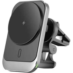 Автомобильный держатель WiWU Freelander Magnetic 15W Wireless Charger Black, Черный — фото 1