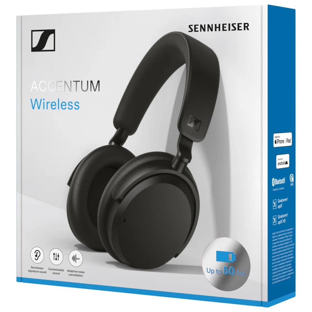 Наушники Sennheiser Accentum Wireless Black, Черный — фото 5