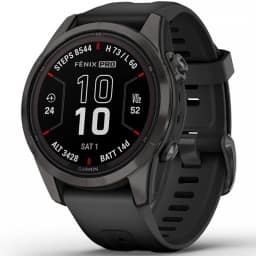 Умные часы Garmin Fenix 7S Pro Sapphire Solar Edition Black, Черный — фото 1