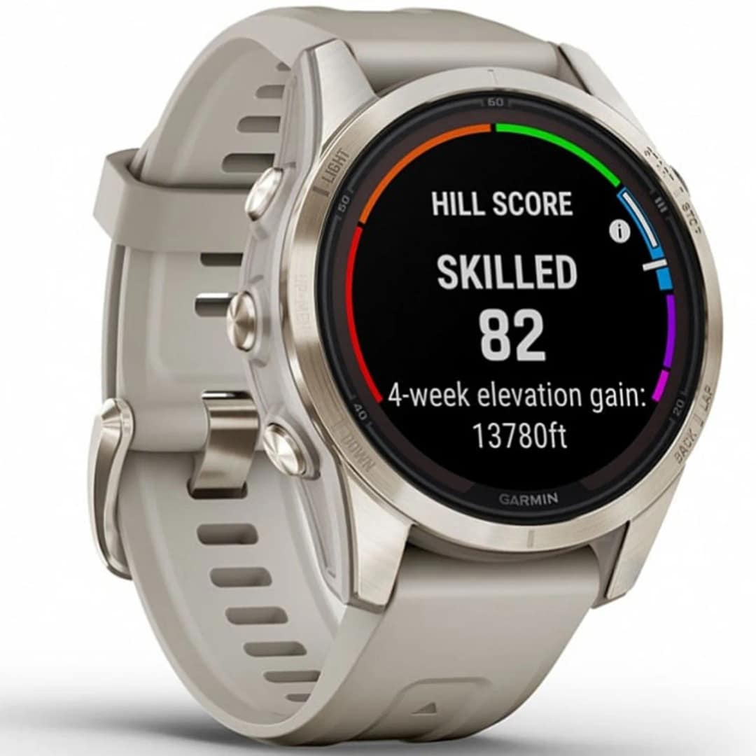 Умные часы Garmin Fenix 7S Pro Sapphire Solar Edition Soft Gold Light Sand, Золотистый — фото 4
