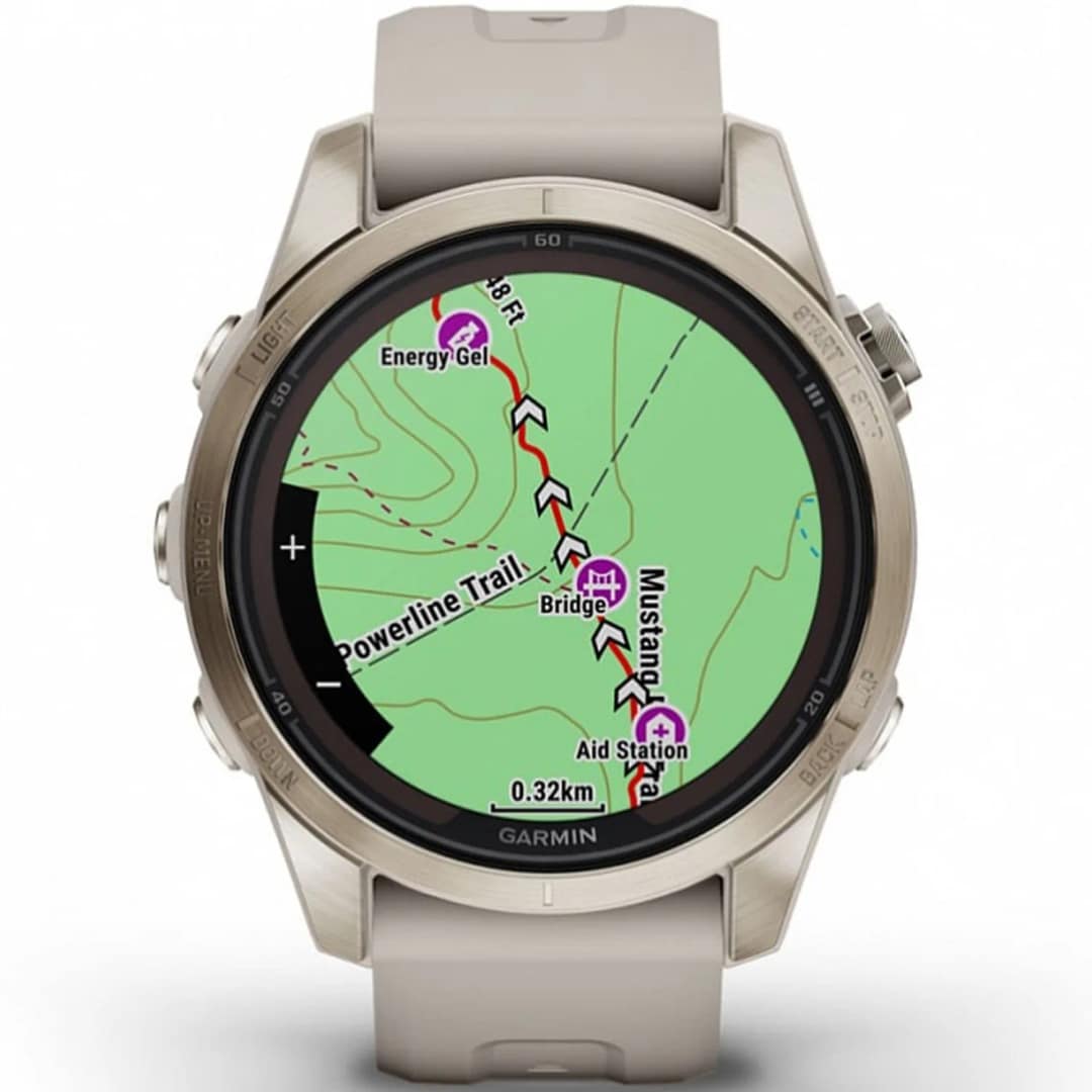Умные часы Garmin Fenix 7S Pro Sapphire Solar Edition Soft Gold Light Sand, Золотистый — фото 6
