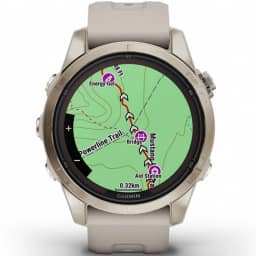 Умные часы Garmin Fenix 7S Pro Sapphire Solar Edition Soft Gold Light Sand, Золотистый — фото 6