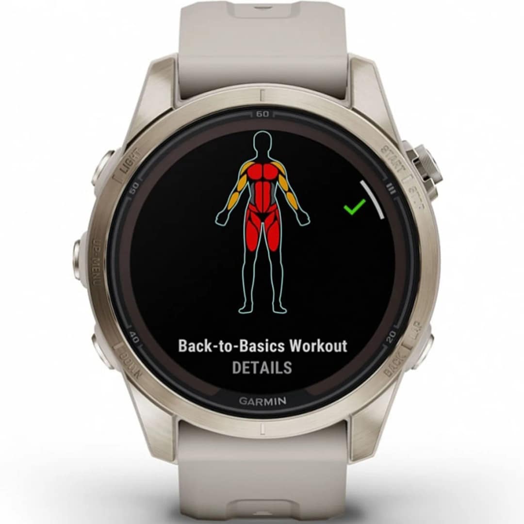 Умные часы Garmin Fenix 7S Pro Sapphire Solar Edition Soft Gold Light Sand, Золотистый — фото 9