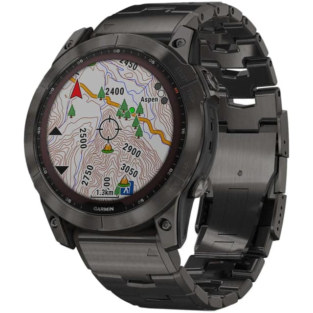 Умные часы Garmin Fenix 7X Pro Sapphire Solar Edition, Black