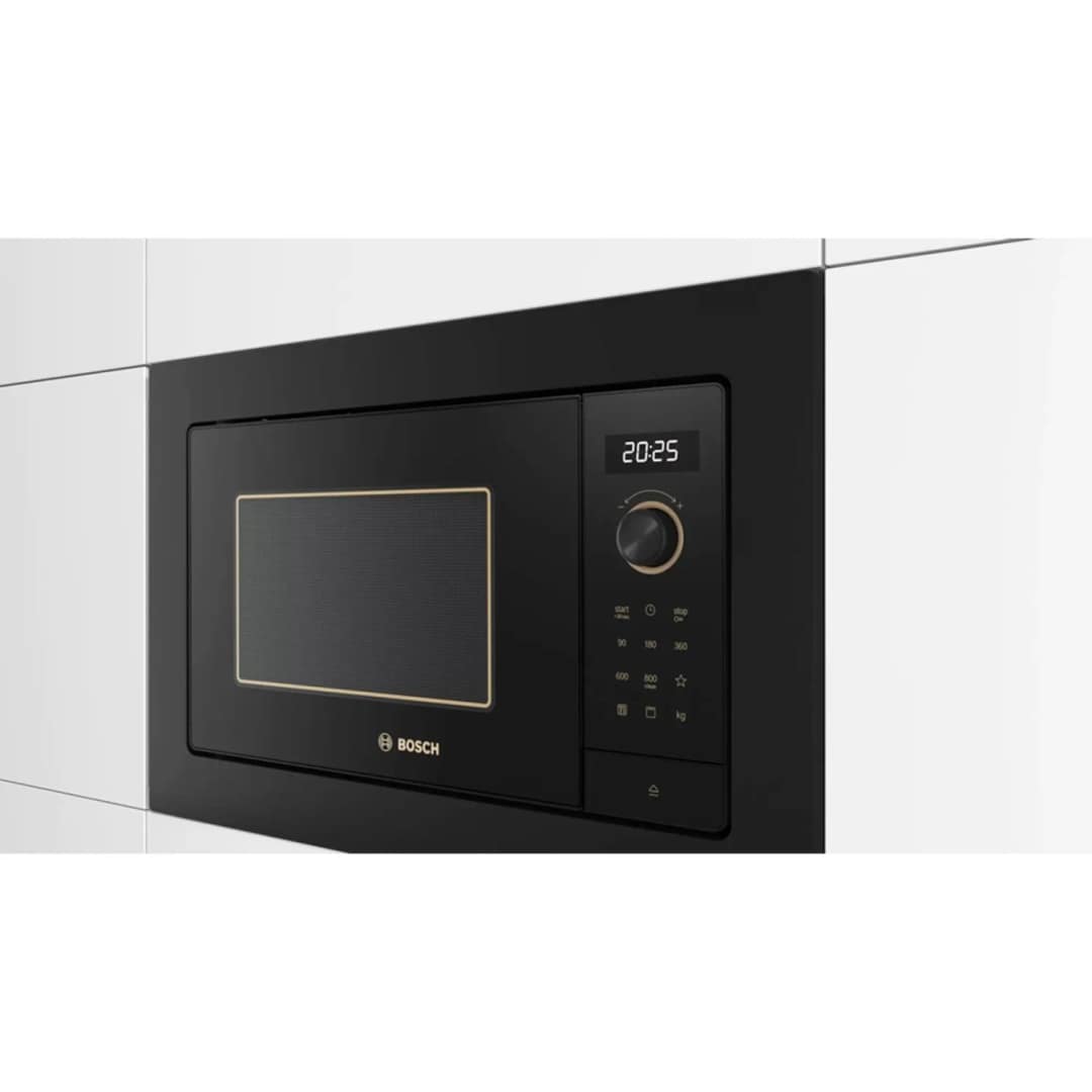 Микроволновая печь Bosch Serie 2 BEL653MY3 Black, Золотистый — фото 4