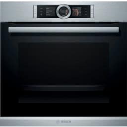Электрический духовой шкаф Bosch Serie 8 HBG636ES1 Silver, Серебристый — фото 1