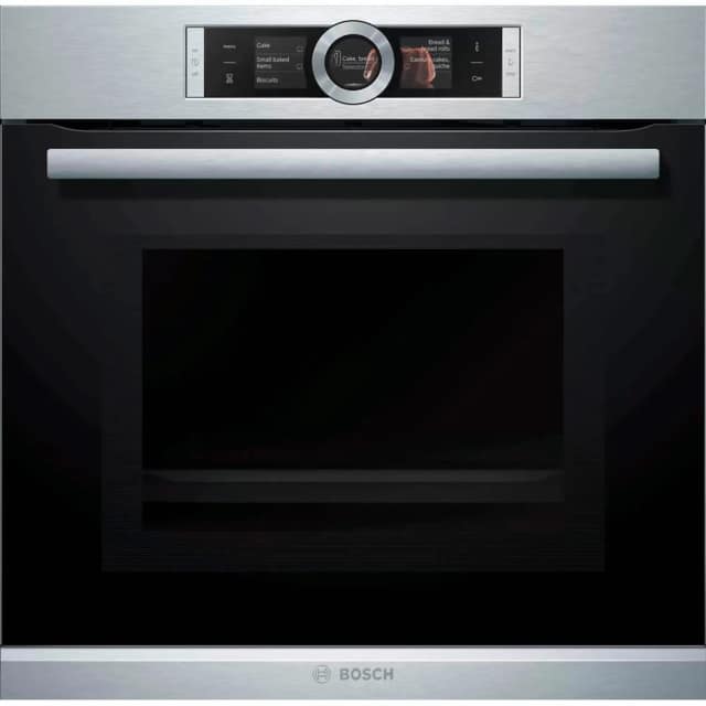 Электрический духовой шкаф Bosch Serie 8 HMG636RS1 Silver, Серебристый