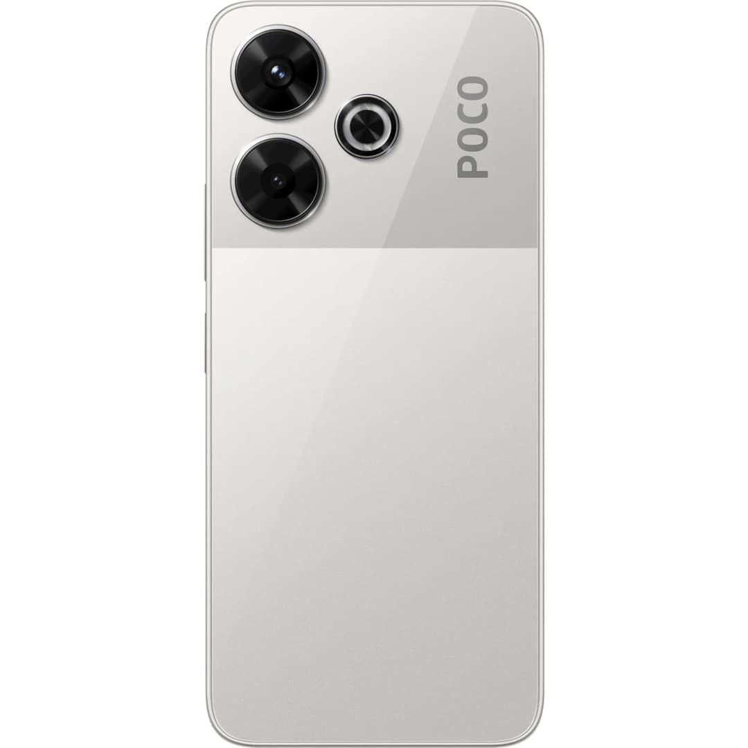 Смартфон Xiaomi Poco M6 6 128 Silver Global Version, Серебристый — фото 3