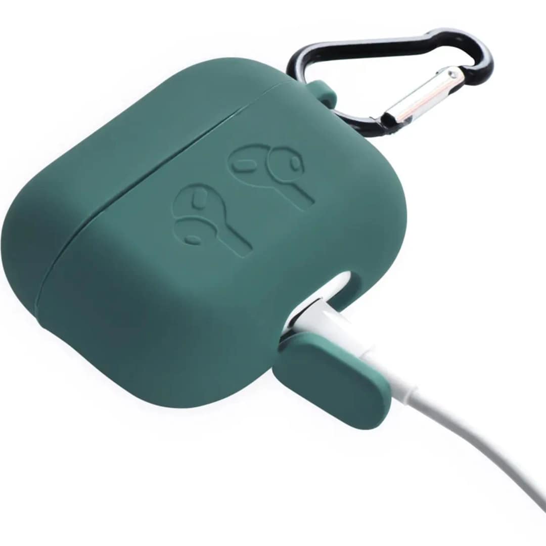 Силиконовый чехол Gurdini для AirPods Pro 2 Green, Зеленый — фото 4