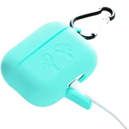 Силиконовый чехол Gurdini для AirPods Pro 2 Mint, Бирюзовый — фото 4