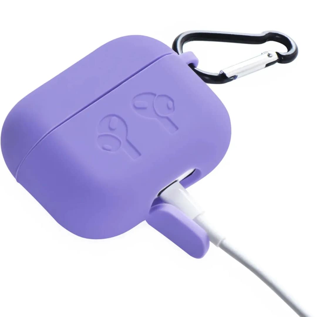 Силиконовый чехол Gurdini для AirPods Pro 2 Purple, Фиолетовый — фото 4