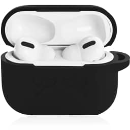 Силиконовый чехол Gurdini для AirPods Pro 2 Black, Черный — фото 2