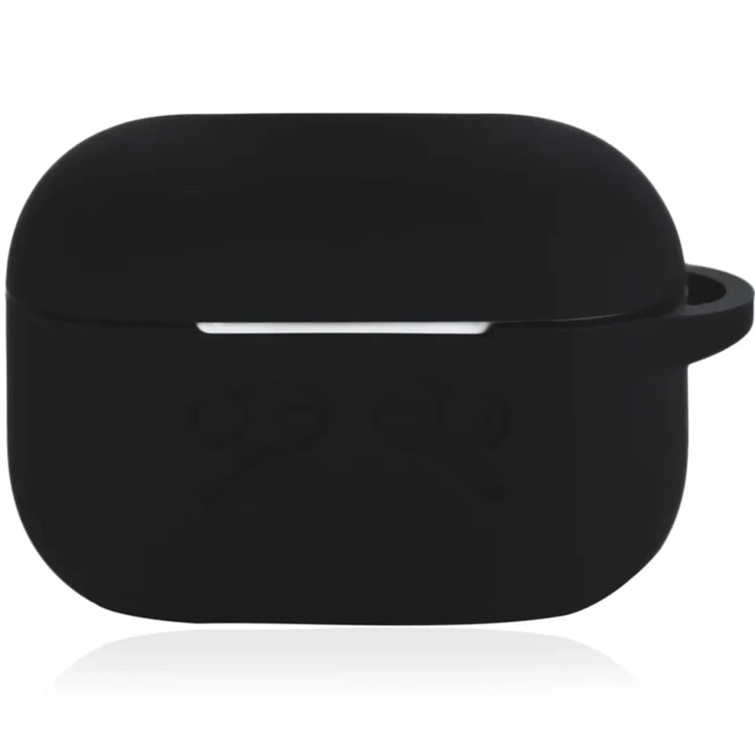 Силиконовый чехол Gurdini для AirPods Pro 2 Black, Черный — фото 3