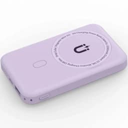 Внешний аккумулятор WiWU Snap Cube Magsafe Wireless Charge SC 10000 mAh Purple, Фиолетовый — фото 2