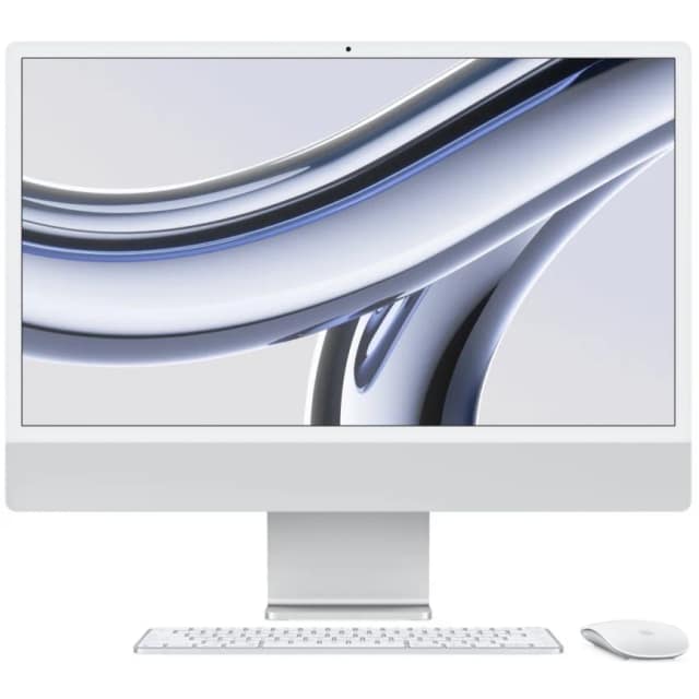 Моноблок Apple iMac 24 Retina 4.5K M3 8C CPU 10C GPU Silver, Серебристый