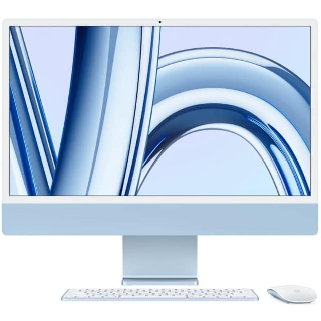 Моноблок Apple iMac 24 Retina 4.5K M3 8C CPU 10C GPU Blue, Синий