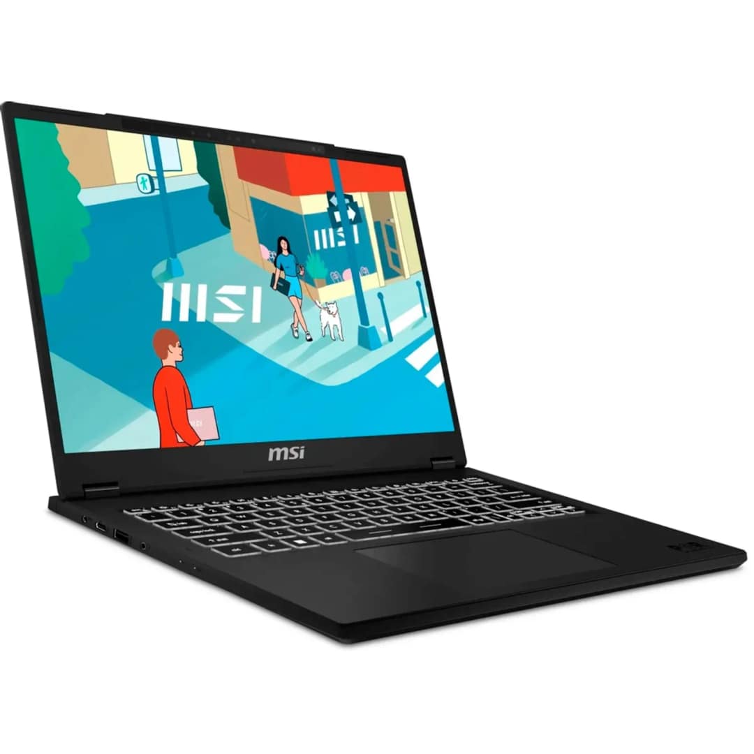 Ноутбук MSI Modern 14 H D13MG-089XRU 14 FHD IPS i7-13700H SSD Black, Черный — фото 4