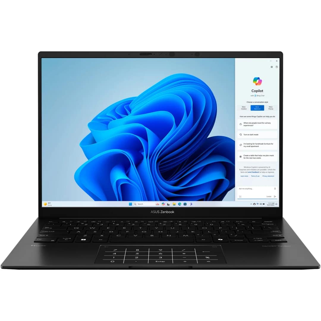 Ноутбук ASUS Zenbook 14 UM3406HA-QD119 14 FHD OLED R7-8840HS SSD Jade Black, Черный — фото 3