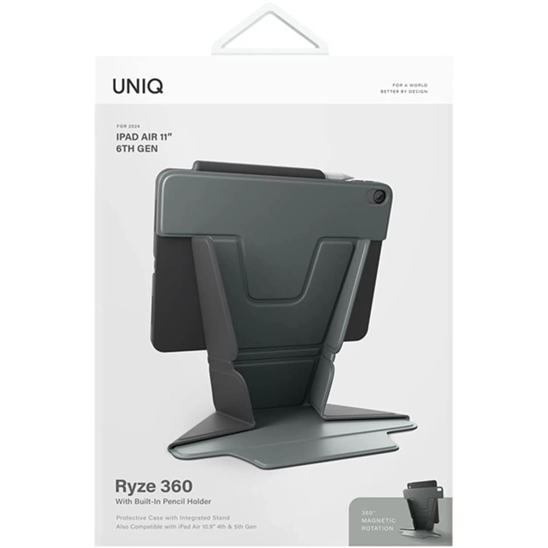 Чехол Uniq RYZE для ipad Air 11 Lichen Green, Зеленый — фото 4