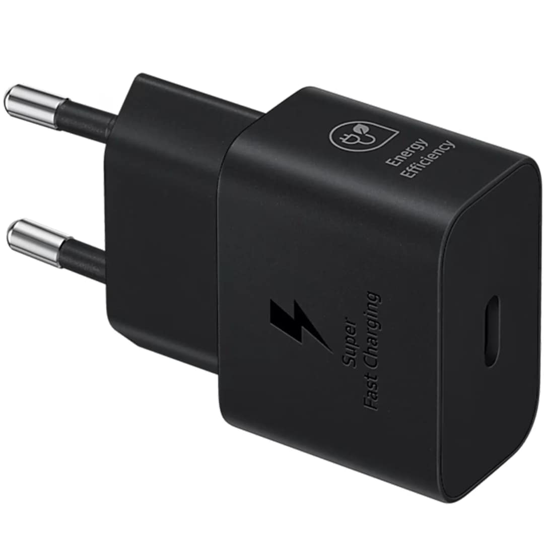 Сетевое зарядное устройство Samsung 25W USB-C EP-T2510 Cable Black, Черный — фото 2