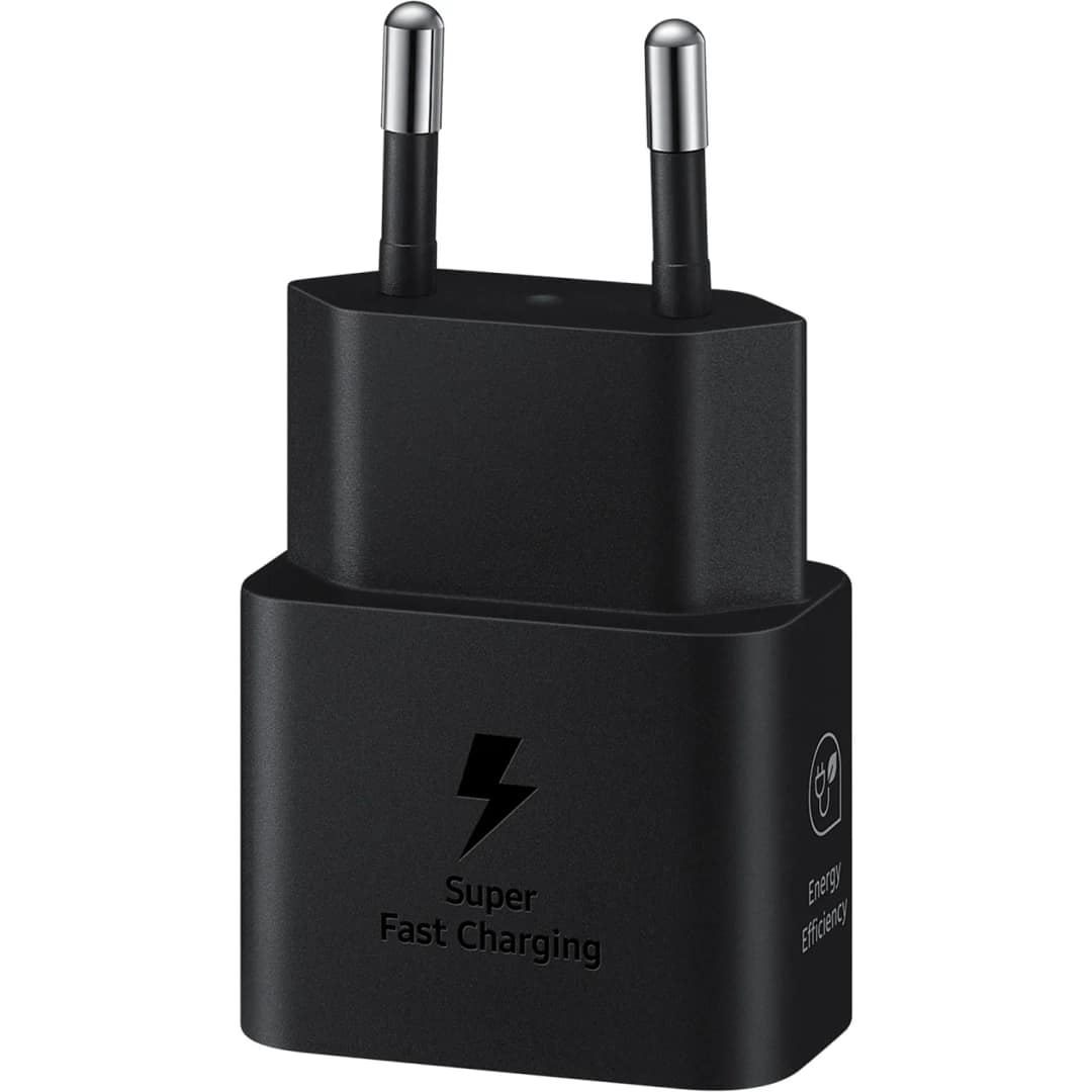Сетевое зарядное устройство Samsung 25W USB-C EP-T2510 Cable Black, Черный — фото 3
