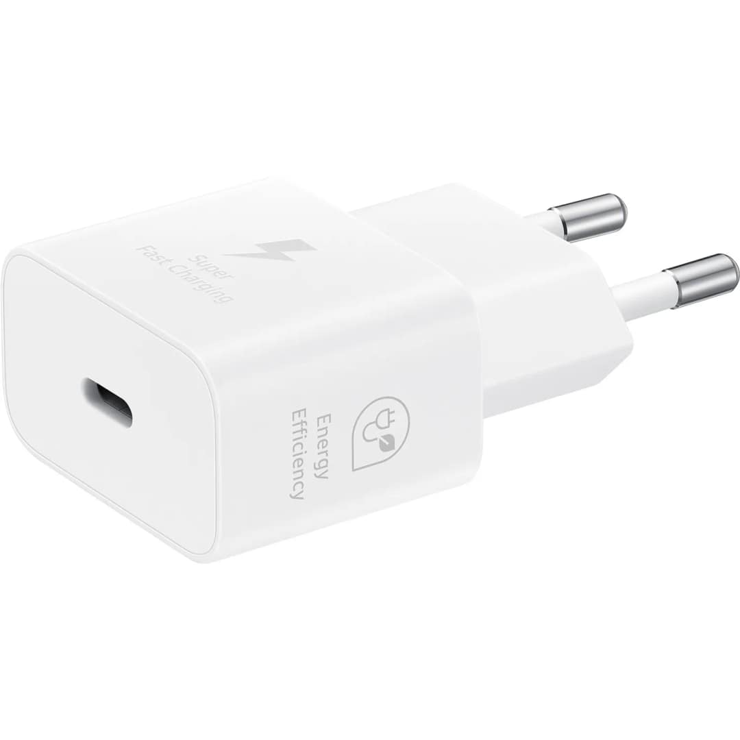 Сетевое зарядное устройство Samsung 25W USB-C EP-T2510 Cable White, Белый — фото 5