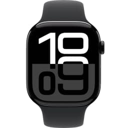 Смарт-часы Apple Watch Series 10 42mm Jet Black Aluminum Case with Black Sport Band S M, Черный — фото 3
