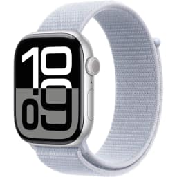 Смарт-часы Apple Watch Series 10 42mm Silver Aluminum Case with Blue Cloud Sport Loop, Серебристый — фото 1
