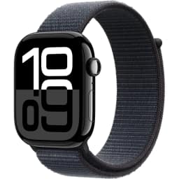 Смарт-часы Apple Watch Series 10 42mm Jet Black Aluminum Case with Ink Sport Loop, Черный — фото 1
