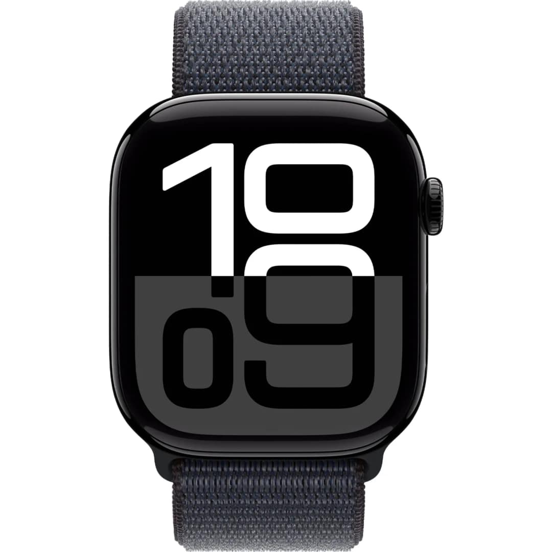 Смарт-часы Apple Watch Series 10 42mm Jet Black Aluminum Case with Ink Sport Loop, Черный — фото 3