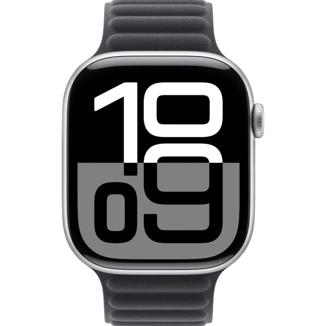 Смарт-часы Apple Watch Series 10 42mm Silver Aluminum Case with Black Magnetic Link S M, Серебристый — фото 3