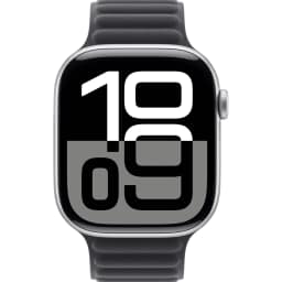 Смарт-часы Apple Watch Series 10 42mm Silver Aluminum Case with Black Magnetic Link S M, Серебристый — фото 3
