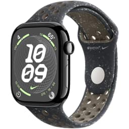 Смарт-часы Apple Watch Series 10 46mm Jet Black Aluminum Case with Midnight Sky Nike Sport Band M L, Черный — фото 1