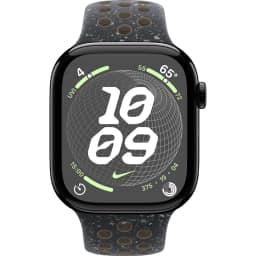 Смарт-часы Apple Watch Series 10 46mm Jet Black Aluminum Case with Midnight Sky Nike Sport Band M L, Черный — фото 3