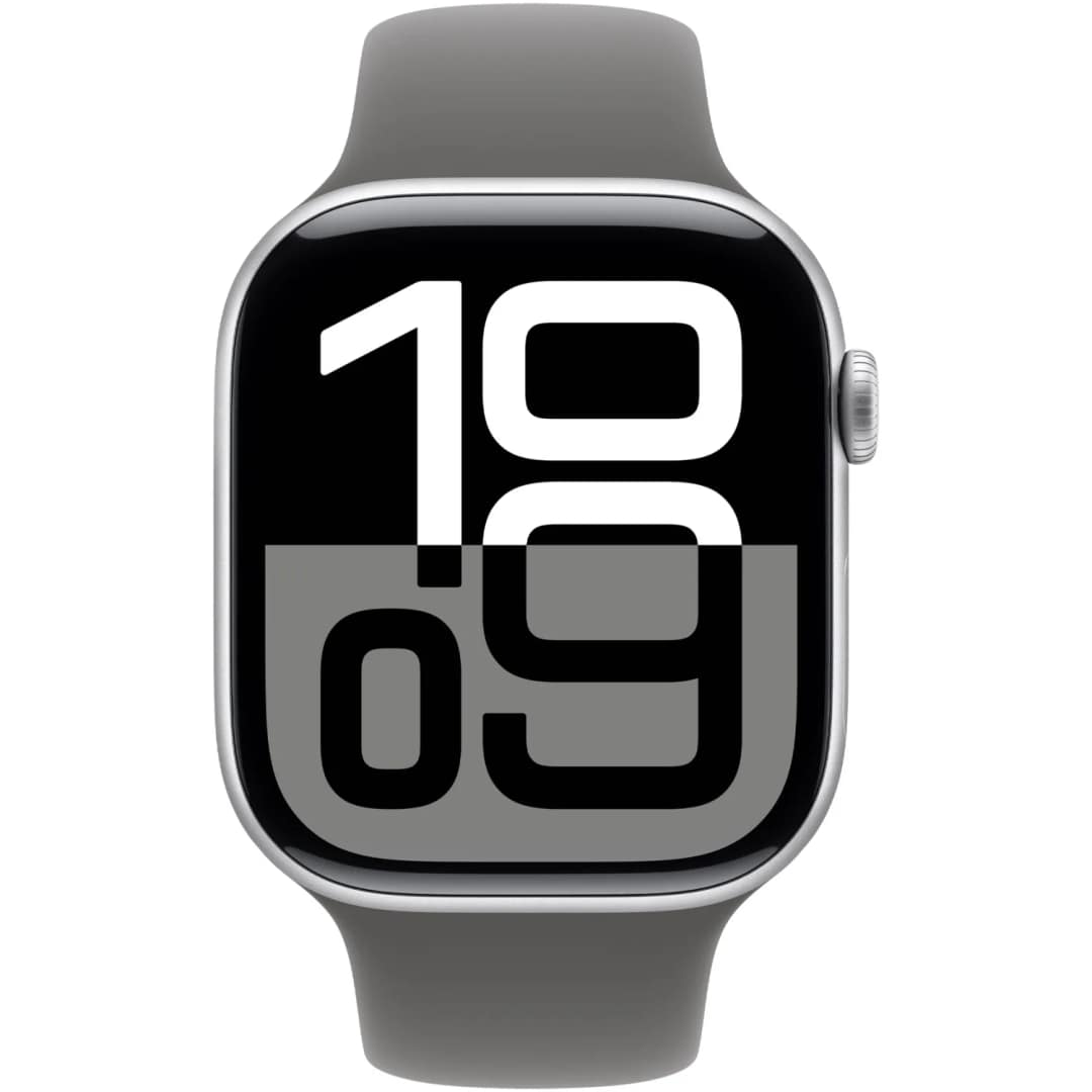Смарт-часы Apple Watch Series 10 46mm Silver Aluminum Case with Stone Gray Sport Band S M, Серебристый — фото 3