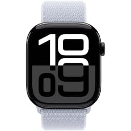 Смарт-часы Apple Watch Series 10 46mm Jet Black Aluminum Case with Blue Cloud Sport Loop, Черный — фото 3